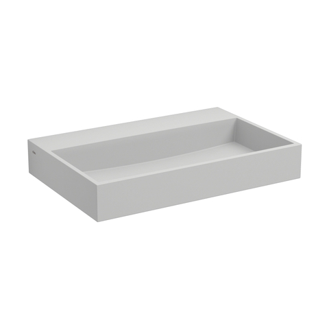 Clou Aluite lave-mains - 48x32x7.5cm - trou robinet centre - sans trop-plein - blanc mat SW9380