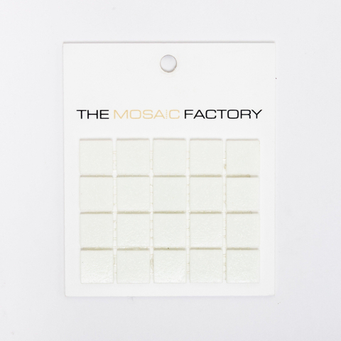 ÉCHANTILLON The Mosaic Factory Amsterdam carreau mosaïque 2x2x0.4cm pour mur et sol pour intérieur et extérieur carré Verre Ultra Blanc SW861836