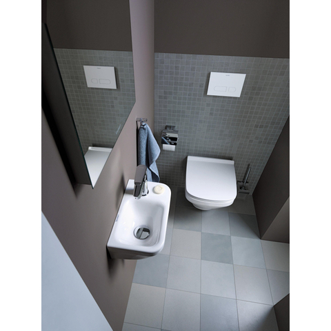 Duravit Durastyle Fontein - zonder overloop - met kraangat rechts - 36x22cm - glans wit SW197110
