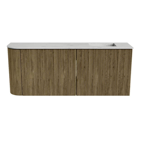 Mondiaz JOYA-DLUX 101.6cm toiletmeubel - ronding links kleur Dusk - Wastafel FAYE positie Rechts 1 kraangat kleur Opalo. SW1423341