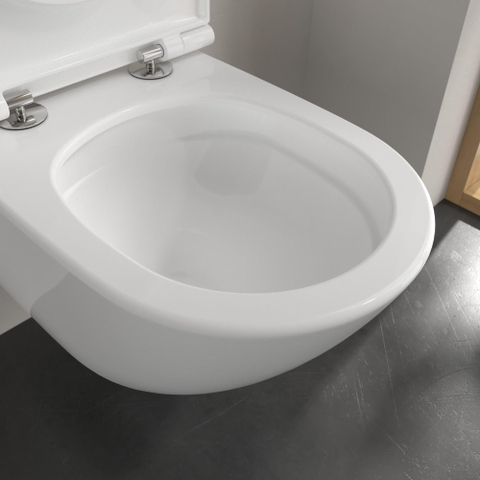Villeroy & Boch universo twistflush Universo Wandcloset Pack - 56cm twistflush diepsoel zitting - White Alpine (glans wit) SW762339