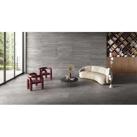 Vtwonen Tegels Raw Vloertegel - 30x60cm - 9.5mm - gerectificeerd - Dark grey SW670113