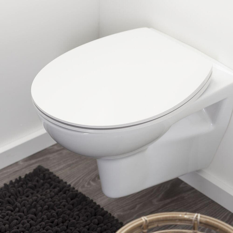 Tiger Blade toiletzitting - 37.2x44.7cm - rond - softclose - quick release - glans wit SW877138