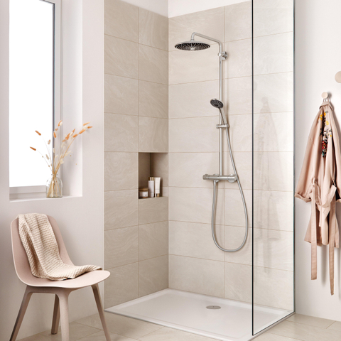 GROHE Vitalio Joy 260 regendoucheset - thermostaat - chroom SW1601494