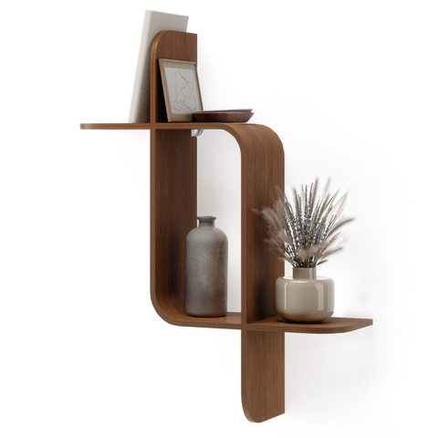 Umbra Shelf wandrek 62x15x47cm licht walnoot TWEEDEKANS OUT13778