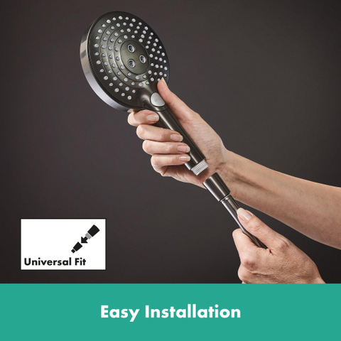 Hansgrohe Isiflex B - doucheslang - 160cm - hoogglans zwart chroom SW528894