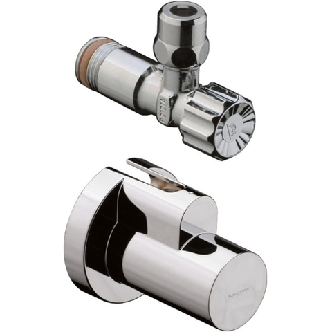 Hansgrohe Flowstar hoekstopkraan - met huls - hoogglans chroom 0606278