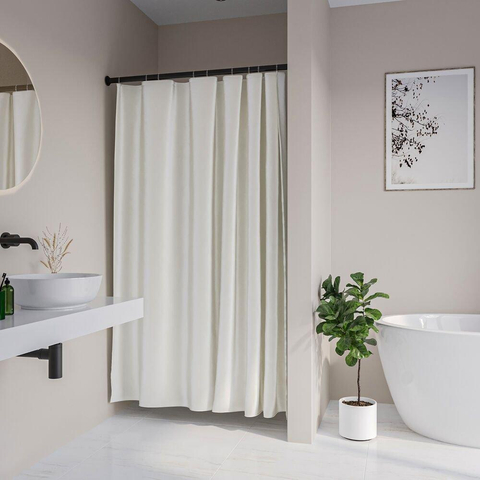 Sealskin Cosima Rideau de douche - 200x120cm - blanc cassé SW1220475
