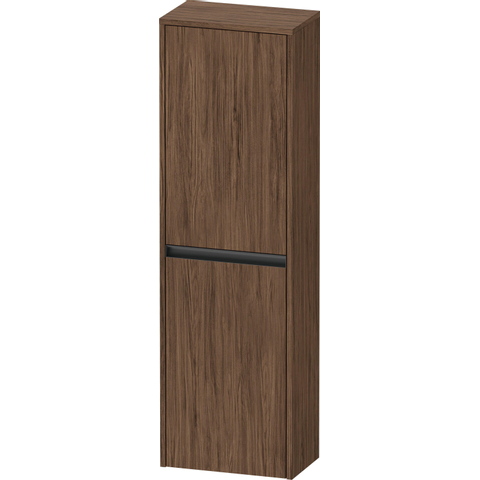 Duravit Ketho.2 Halfhoge kast - met 2 deuren - 40x132x24cm links - met tip ondonker - mat noten (donker) (hout) SW772624