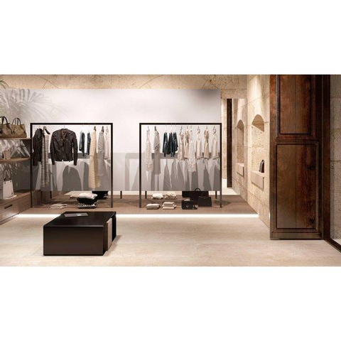 ÉCHANTILLON Ceralto Pixelio Uno Carrelage sol et mur 120x120cm 6mm rectifié R10 grès cérame Ivory SW976530