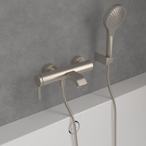 Villeroy & Boch Dawn Mitigeur de baignoire monocommande - Nickel brossé mat (Inox) SW974078
