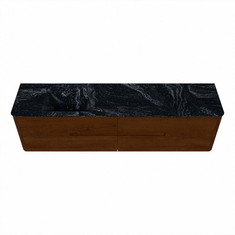 Mondiaz CIRO-DLUX Badkamermeubelset - 190x45x50cm - Solid surface wastafel Lava - 1 wasbak Links - zonder kraangaten - 4 lades - Ruby SW1531631
