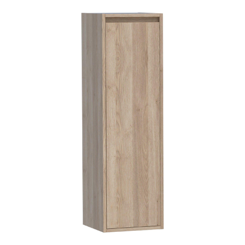 Saniclass Nexxt Badkamerkast - 120x35x35cm - 1 greep - loze rechtsdraaiende deur - MFC - legno calore SW72252