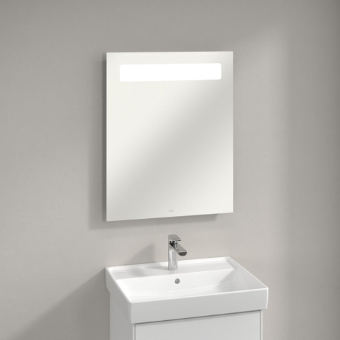 Villeroy & Boch More To See spiegel met geïntegreerde LED verlichting horizontaal 3 voudig dimbaar 60x75x4.7cm 1024965
