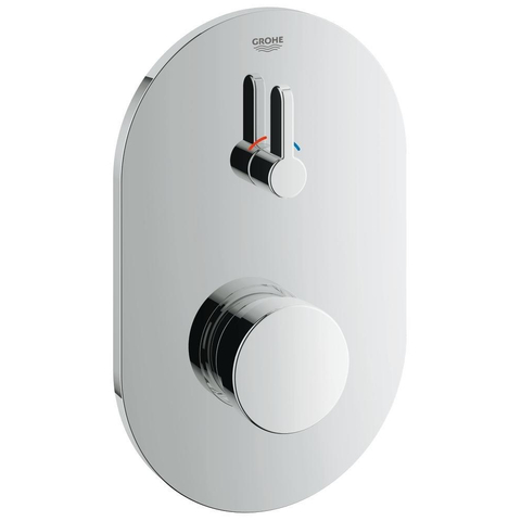 GROHE Eurosmart Cosmopolitan T Partie de finition pour robinet de douche encastrable autofermeture avec mélangeur coule pour 15 sec. chrome 0434430