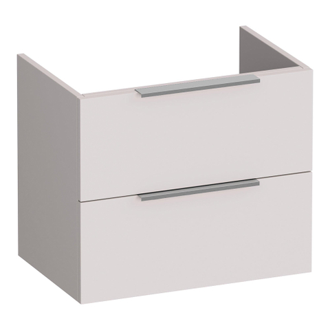 BRAUER Elevate meuble sous-lavabo peu profond 60 sans poignées rapportées 2 tiroirs softclose et 1 découpe pour siphon - sable mat SW1200230