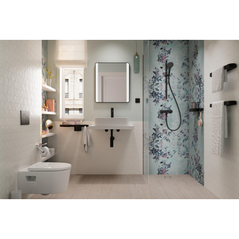Hansgrohe WallStoris élément mural 50x3.3x1.2cm Noir mat SW651268