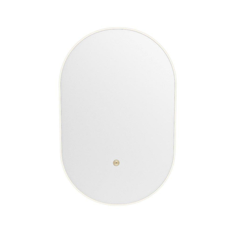 Mondiaz GLOW miroir – ovale – 45 x 90 cm – LED indirecte tout autour – capteur de mouvement – Talc (blanc) SW1105197