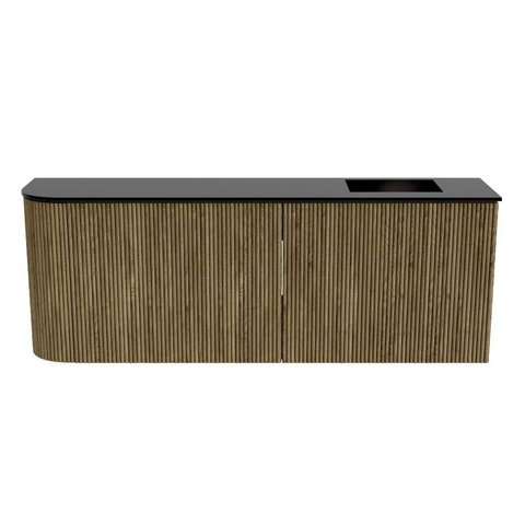 Mondiaz JOYA 111.6cm toiletmeubel - ronding links kleur Dusk - Wastafel FAYE positie Rechts Zonder kraangat kleur Urban. SW1421702