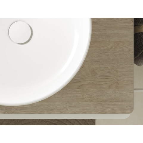 Hansgrohe Xuniva S Waskom - 40x40cm - rond - zonder kraangat - zonder overloop - smartclean - glans wit SW995511