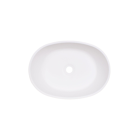 FugaFlow Eccelente Pietra Waskom - 45x32x12cm - solid surface - wit mat SW1587831