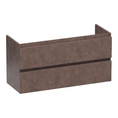 BRAUER Joy meuble sous-lavabo peu profond - 100x39x50cm - 2 tiroirs à fermeture douce - sans poignées - 1 découpe pour siphon - Erosion SW1201290