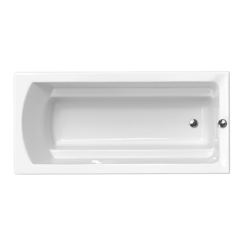 Xenz Bodysize Baignoire îlot - 190x90x48 - bonde extrémité - acrylique - blanc SW103430