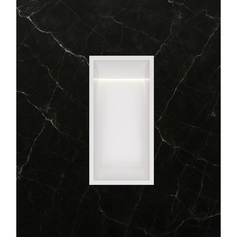 Hotbath &MORE Inbouwbox of inbouwnis - 30x15x10 - met LED - IP44 - mat wit SW1246534