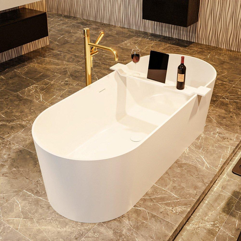 MONDIAZ NOBLE Baignoire autoportante - 180x75cm - talc SW491429