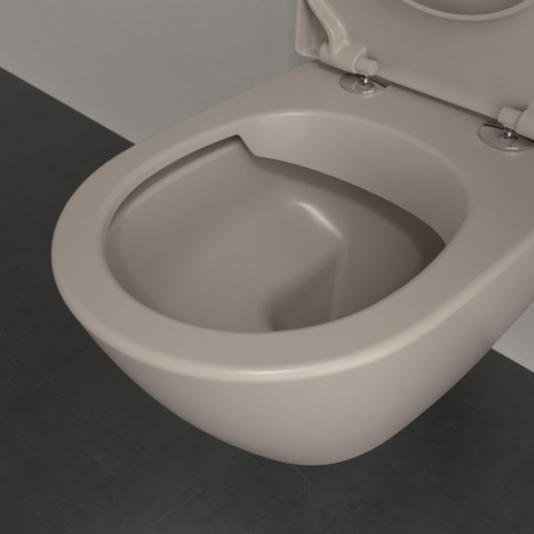 Villeroy & Boch Subway 2.0 diepspoelcloset - zonder spoelrand - 56x37x36.5cm - mat almond (beige) SW762359