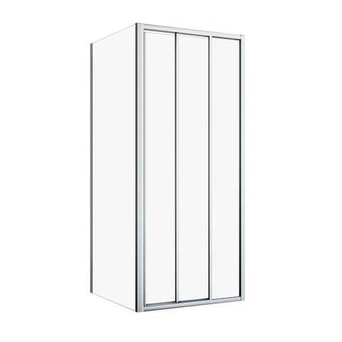 Sealskin Hooked paroi latérale - 90x200cm - pour porte coulissante - 6mm - verre clair - argent brillant SW916288