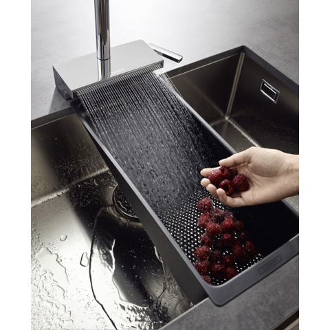 Hansgrohe Aquno Select M81 - 1 greeps keukenkraan - 170 uittrekbare vuistdouche - 3jet - sbox - hoogglans chroom SW878838