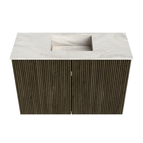 Mondiaz JOYA-DLUX 60cm toiletmeubel - kleur Shadow - Wastafel FAYE positie Midden 1 kraangat kleur Ostra. SW1422971