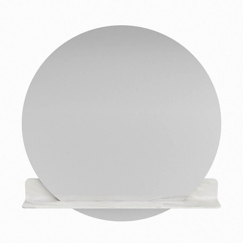 Mondiaz SPOT miroir – Ø 100 cm – avec tablette – Ostra (beige) SW1235664