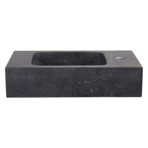 Differnz Bombai fonteinbak 40x22x9cm natuursteen zwart SW533192