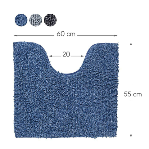 Sealskin Misto Tapis de WC Coton 55x60 cm Bleu SW71623
