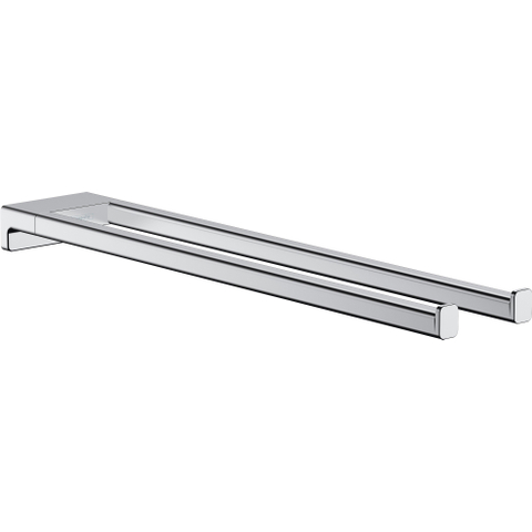 Hansgrohe AddStoris Q handdoekhouder 2-lids - hoogglans chroom SW651574