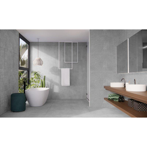 Terravito Gipuro Carrelage sol et mur - 60x120cm - rectifié - gris mat SW928378