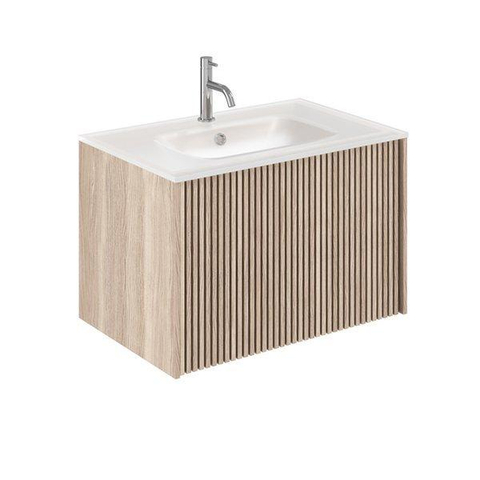 Crosswater Limit Wastafelonderkast - 70x45x46.5cm - modern oak/anthracite (hout) SW857409