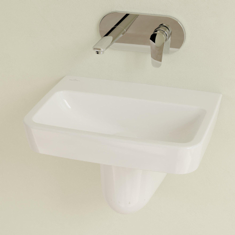 Villeroy & Boch O.novo fontein - 50x37cm - zonder kraangat - zonder overloop - White Alpine (glans wit) SW448489