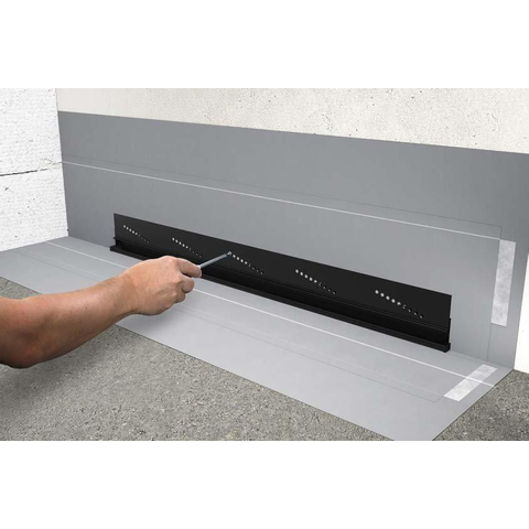 Viega Advantix Vario caniveau de douche mural élément de base en plastique raccourcissable 70mm (mode de rénovation) 300 1200mm garde d'eau 25mm profondeur d'encastrement 70 100mm SW61789