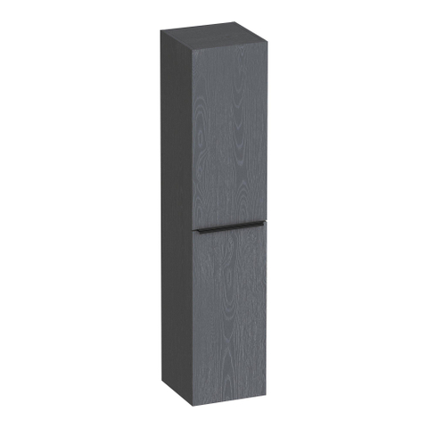 BRAUER Elevate armoire de salle de bains - 160x35x35cm - sans poignées rapportées - 2 portes - ouvrant à gauche ou à droite - Timber Grey SW1199997