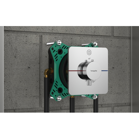 Hansgrohe ShowerSelect Comfort E Thermostaat - inbouw - 1 functie - extra uitgang - hoogglans chroom SW918050