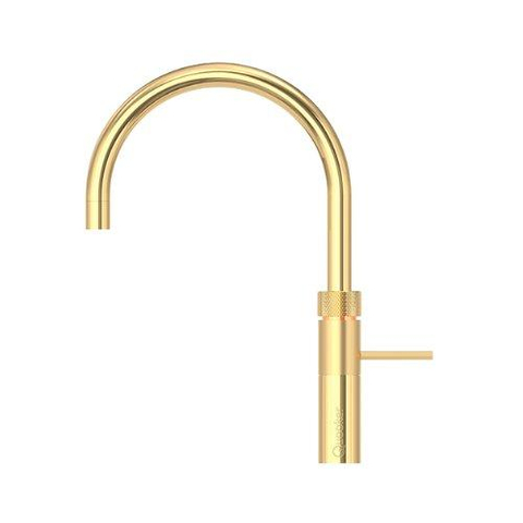 Quooker BE Fusion Round kokendwaterkraan - draaibare uitloop - PRO3 reservoir - Warm / kokend water - Verguld glans SW795617