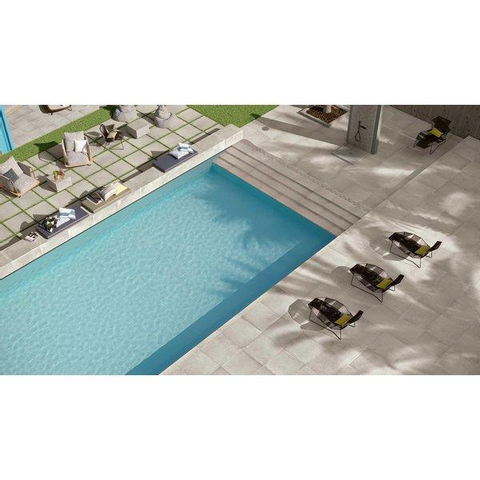ÉCHANTILLON Ceralto Graina Soft Carreau de sol et de mur 60x60cm 10mm rectifié R10 grès cérame Platino SW915224