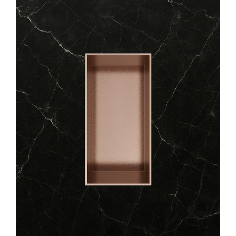 Hotbath &MORE Inbouwbox of inbouwnis - 30x15x10 - frameless - PVD - geborsteld koper SW1246520
