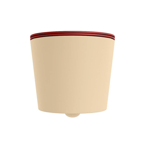 Mondiaz LAVIE hangtoilet – spoelrandloos – 36 x 53 cm – met softclose zitting – Sand (beige), zitting Fire (rood) SW1208783