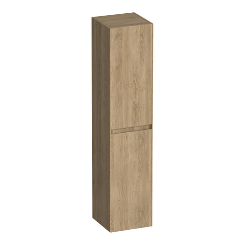BRAUER Inspire hoge kast - 160cm - 2 deuren - greeploos - links- of rechtsdraaiend - Sunlit SW1200528