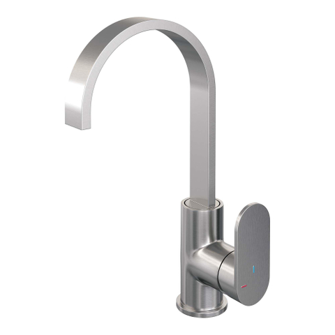 Brauer Brushed Edition Robinet lavabo avec bec rotatif et poignée type S1 ColdStart Nickel brossé SW374371
