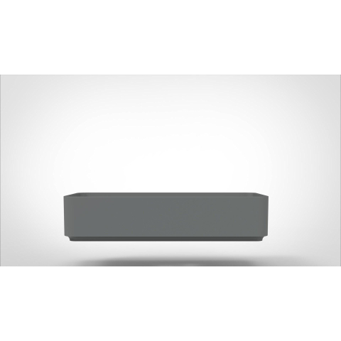 Arcqua Case waskom rechthoek 60x26cm mat grijs SW767316